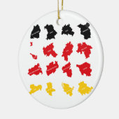 Vlag van Duitse Staten Keramisch Ornament (Links)