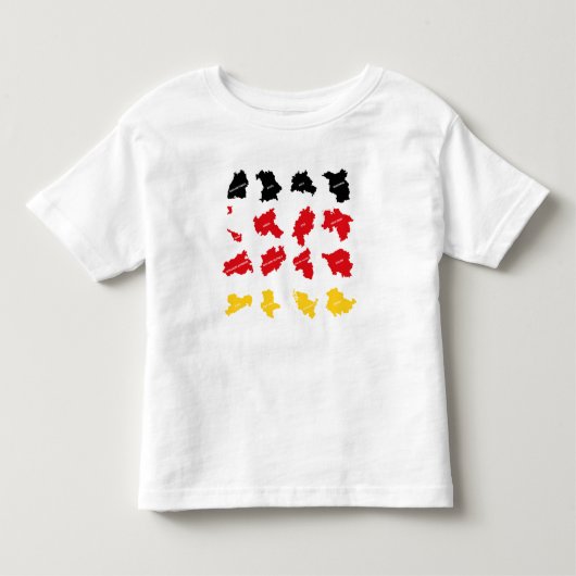 Vlag van Duitse Staten Kinder Shirts (Voorkant)