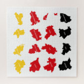 Vlag van Duitse Staten Legpuzzel (Horizontaal)