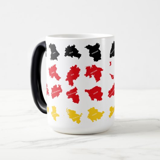 Vlag van Duitse Staten Magische Mok (Voorkant links)