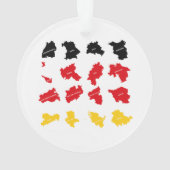 Vlag van Duitse Staten Ornament (achterkant)