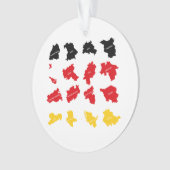 Vlag van Duitse Staten Ornament (voorkant)