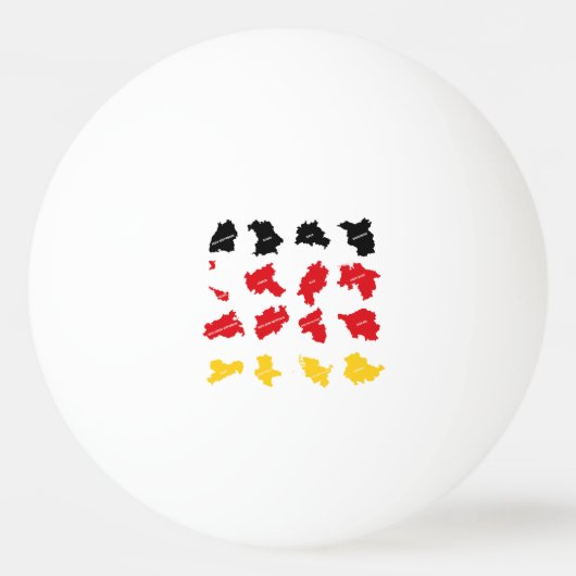 Vlag van Duitse Staten Pingpongbal (Voorkant)