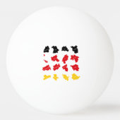 Vlag van Duitse Staten Pingpongbal (Achterkant)