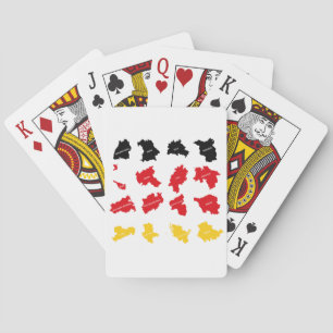 Vlag van Duitse Staten Pokerkaarten