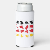 Vlag van Duitse Staten Seltzer Blikjeskoeler (Seltzer Achterkant)
