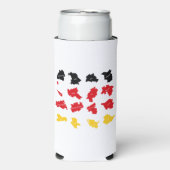 Vlag van Duitse Staten Seltzer Blikjeskoeler (Seltzer Voorkant)