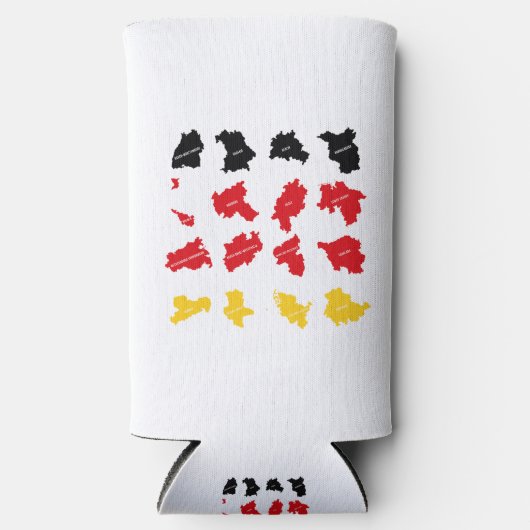 Vlag van Duitse Staten Seltzer Blikjeskoeler (Voorkant)