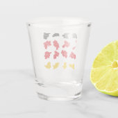 Vlag van Duitse Staten Shot Glas (Achterkant)