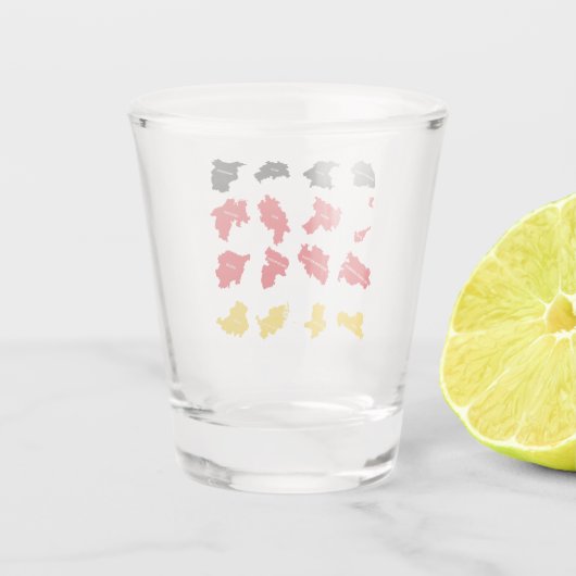 Vlag van Duitse Staten Shot Glas (Achterkant)