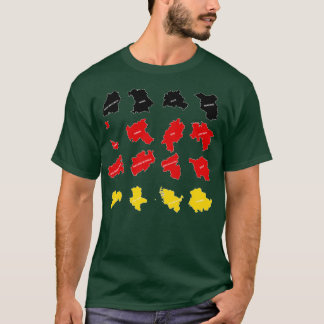 Vlag van Duitse Staten T-shirt