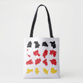 Vlag van Duitse Staten Tote Bag (Voorkant)