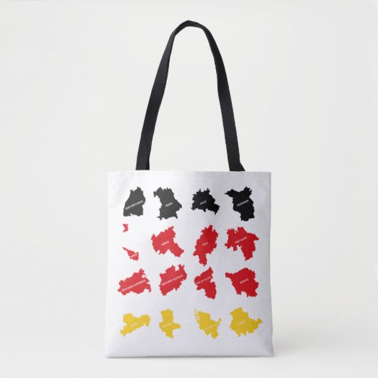 Vlag van Duitse Staten Tote Bag (Voorkant)