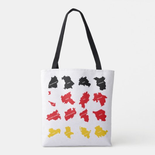 Vlag van Duitse Staten Tote Bag (Achterkant)