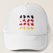 Vlag van Duitse Staten Trucker Pet (Voorkant)