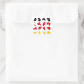 Vlag van Duitse Staten Vierkante Sticker (Tas)
