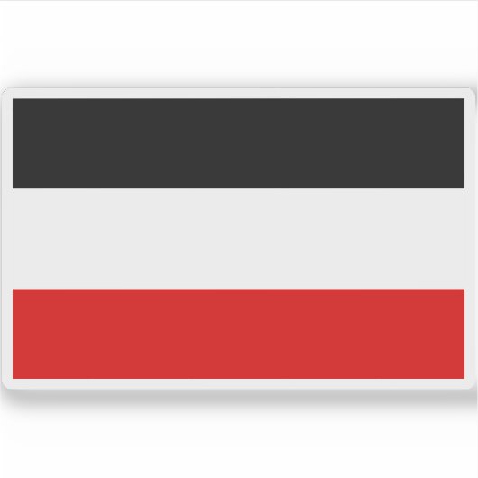 Vlag van Duitsland (1867-1918) Sticker (Voorkant)