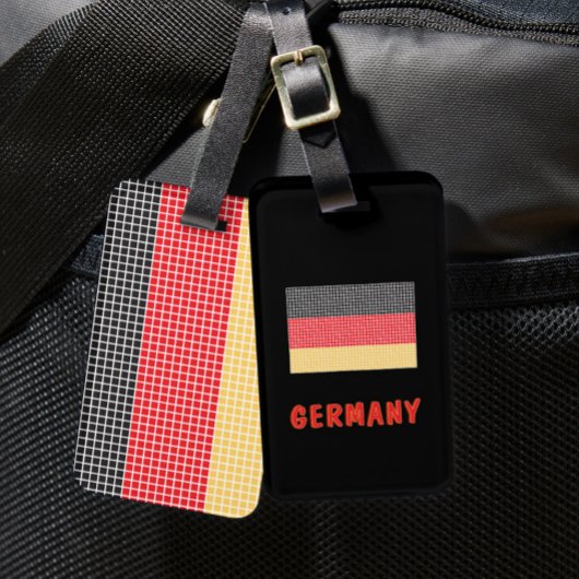 Vlag van Duitsland Bagage label
