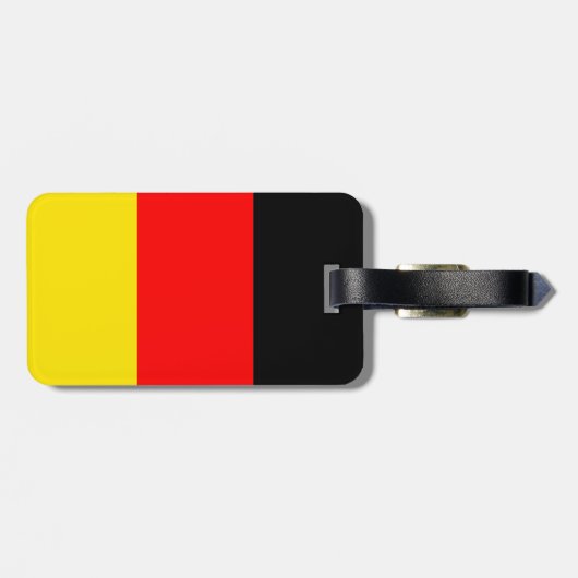 Vlag van Duitsland Bagagelabel (Achterkant horizontaal)