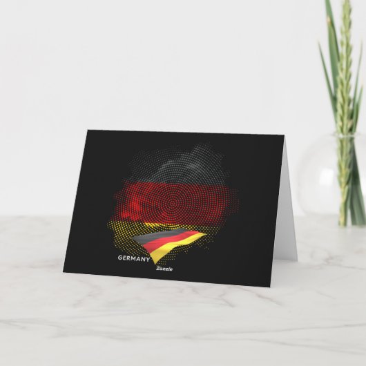 Vlag van Duitsland Bedankkaart (Achterkant)
