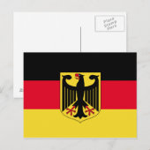 Vlag van Duitsland Briefkaart (Voorkant / Achterkant)