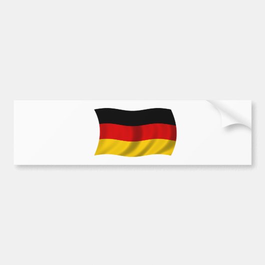 Vlag van Duitsland Bumpersticker (Voorkant)