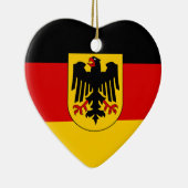Vlag van Duitsland - Bundesdienstvlagge Keramisch Ornament (Rechts)
