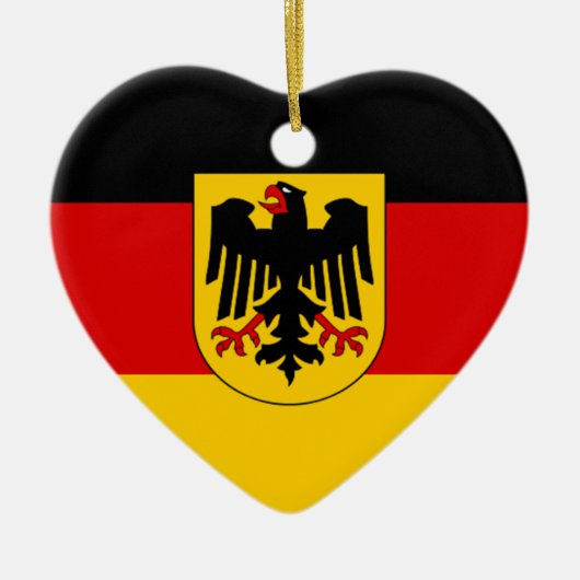 Vlag van Duitsland - Bundesdienstvlagge Keramisch Ornament (Voorkant)