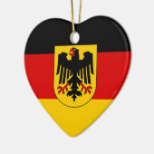 Vlag van Duitsland - Bundesdienstvlagge Keramisch Ornament (Links)