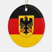 Vlag van Duitsland - Bundesdienstvlagge Keramisch Ornament (Links)