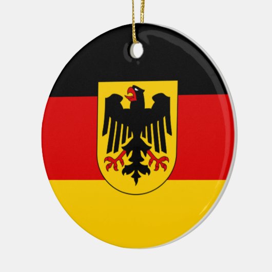 Vlag van Duitsland - Bundesdienstvlagge Keramisch Ornament (Links)