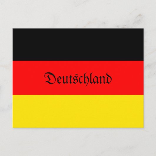 Vlag van Duitsland Deutschland Briefkaart (Voorkant)