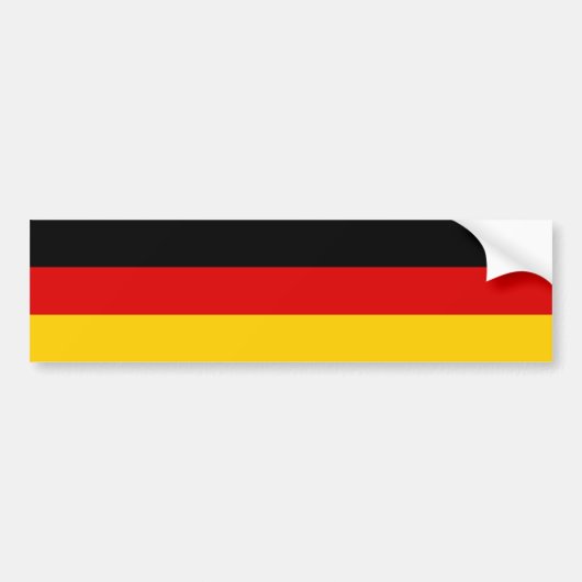 Vlag van Duitsland (Deutschland) Bumpersticker (Voorkant)