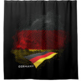 Vlag van Duitsland Douchegordijn (Voorkant)