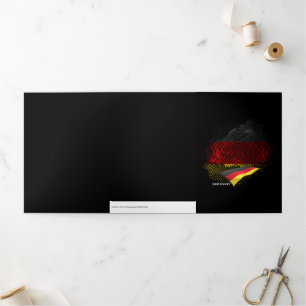 Vlag van Duitsland Drieluik Kaart