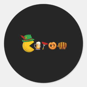 Vlag van Duitsland Duitse Gamer Bier Festival Mann Ronde Sticker