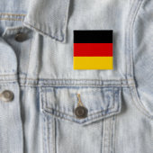 Vlag van Duitsland (Duitsland) Vierkante Button 5,1 Cm (In situ)
