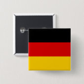 Vlag van Duitsland (Duitsland) Vierkante Button 5,1 Cm (Voorkant /achterkant)