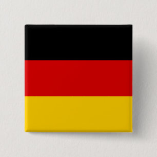 Vlag van Duitsland (Duitsland) Vierkante Button 5,1 Cm