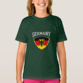 Vlag van Duitsland en embleem T-shirt (Voorkant)