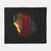 Vlag van Duitsland Fleece Deken (Voorkant (Horizontaal))