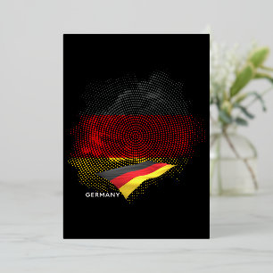 Vlag van Duitsland Folie Uitnodiging
