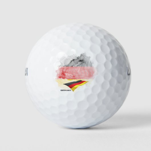 Vlag van Duitsland Golfballen (Voorkant)