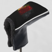 Vlag van Duitsland Golfheadcover (3/4 voorkant)