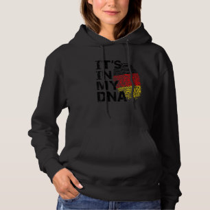 Vlag van Duitsland Het Zit In Mijn Dna Duitse Wort Hoodie