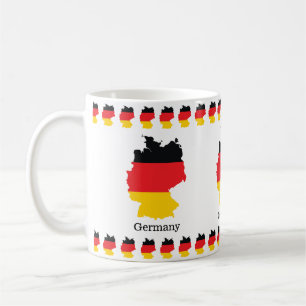 Vlag van Duitsland in ontwerp voor souvenirkaart Koffiemok