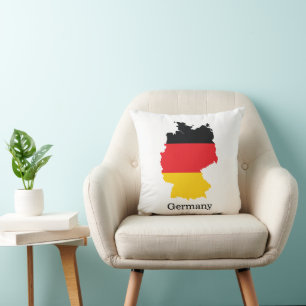 Vlag van Duitsland in ontwerp voor souvenirkaart Kussen
