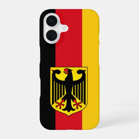 Vlag van Duitsland iPhone 16 Hoesje (Achterkant)