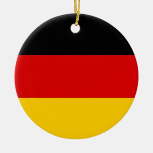 Vlag van Duitsland Keramisch Ornament (Voorkant)