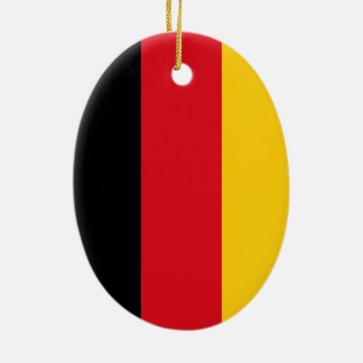 Vlag van Duitsland Keramisch Ornament (Achterkant)